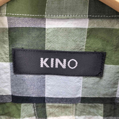 キノ kino ニット切替 ロングスリーブBDシャツ メンズ US:40