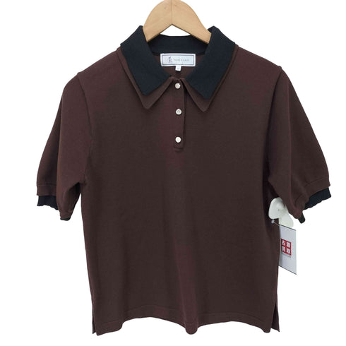 ロペピクニック Rope Picnic レイヤード ニットポロシャツ サマーニット レディース JPN:38