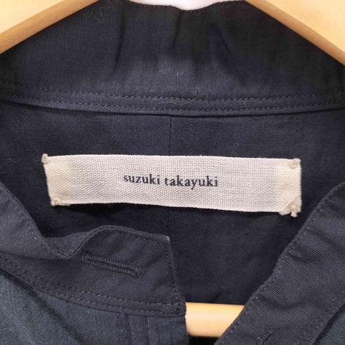 スズキタカユキ suzuki takayuki ピンタック リネンシャツ メンズ