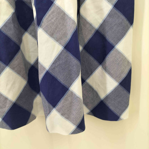 ブルーレーベルクレストブリッジ BLUE LABEL CRESTBRIDGE 七分袖 チェック柄 ワンピース レディース JPN:36