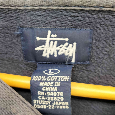 ステューシー Stussy 90s OLD 紺タグ ジップアップパーカー メンズ import:L