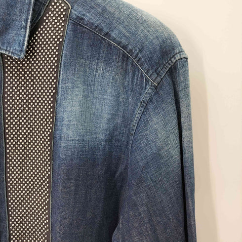 ジャストガヴァリ justcavalli スタッズデニムシャツ メンズ JPN:48