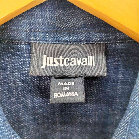 ジャストガヴァリ justcavalli スタッズデニムシャツ メンズ JPN:48