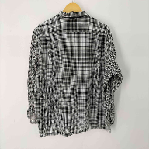 コムデギャルソンオム COMME des GARCONS HOMME 田中オム レーヨンギンガムチェック&キュプラ中綿 リバーシブル オープンカラーシャツ メンズ