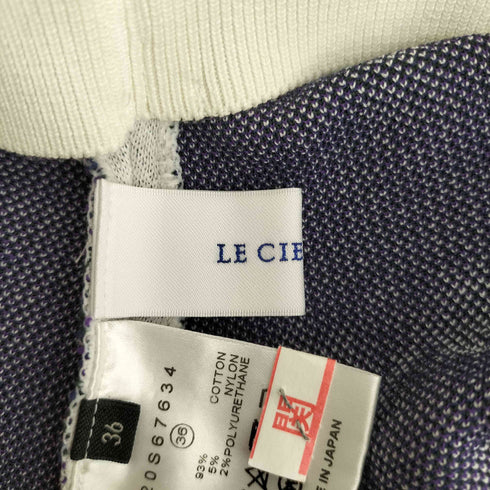 ルシェルブルー LE CIEL BLEU 花柄 ニット タイトスカート レディース 36