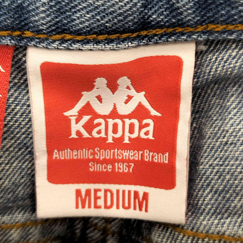 カッパ Kappa 00S ロゴデザインパッチ カットオフデザイン ジッパーフライデニム ショートパンツ ショーツ Y2K レディース M