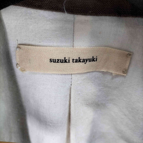 スズキタカユキ suzuki takayuki 3Bリネンテーラードジャケット メンズ