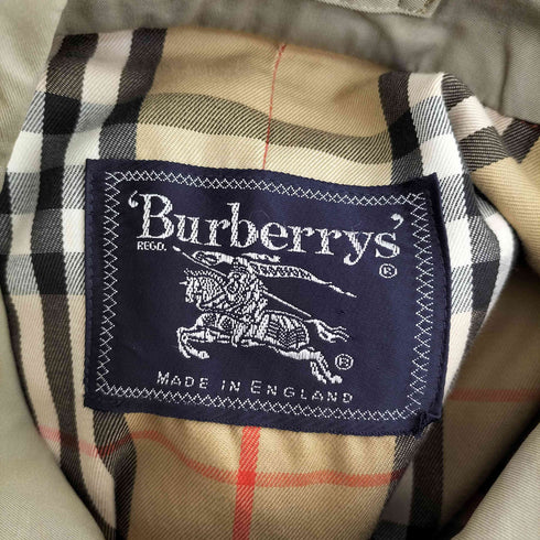 バーバリーズ BURBERRYS イングランド製 ノバチェック ステンカラー コート メンズ