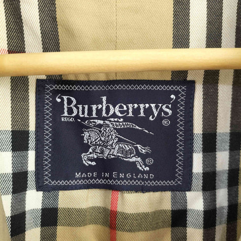 バーバリーズ BURBERRYS イングランド製 ノバチェック ステンカラー コート メンズ
