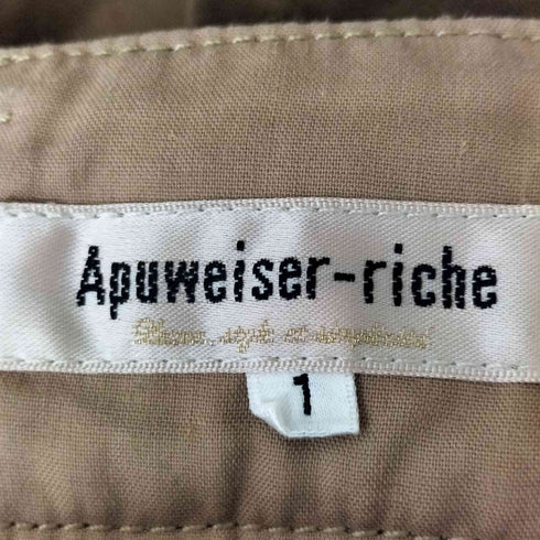 アプワイザーリッシェ Apuweiser riche チノフレアスカート レディース JPN:1