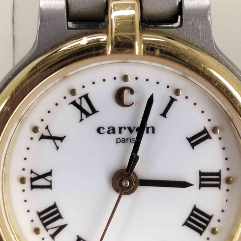 カルヴェン CARVEN Bi-Color Round Watch クオーツ 腕時計 レディース