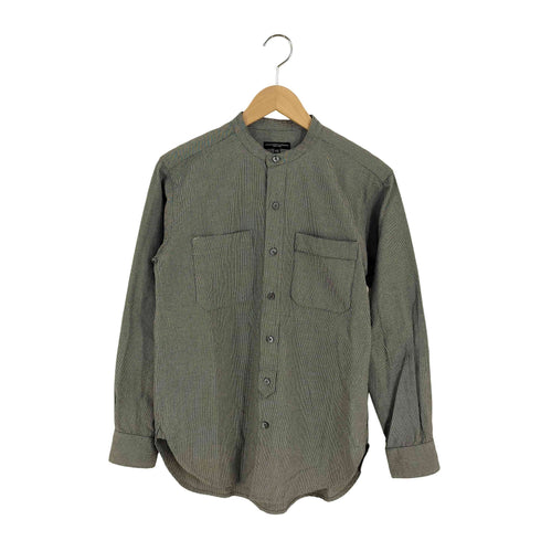 エンジニアードガーメンツ Engineered Garments 千鳥格子柄 バンドカラー 長袖 シャツ メンズ import:XS