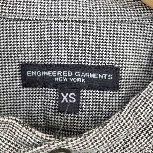 エンジニアードガーメンツ Engineered Garments 千鳥格子柄 バンドカラー 長袖 シャツ メンズ import:XS