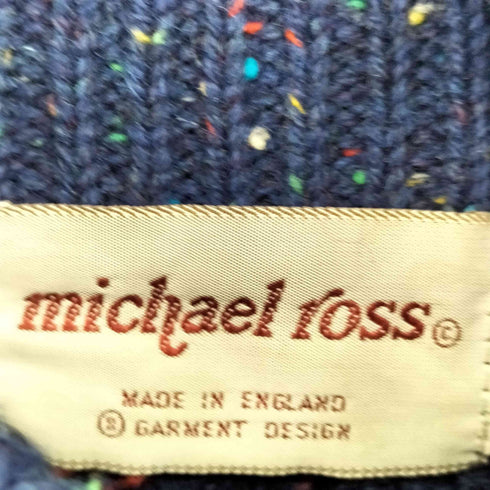 MICHAEL ross 90S MADE IN ENGLAND モックネックニット ネップ メンズ JPN:4