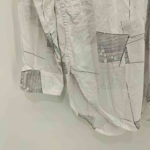 エンジニアードガーメンツ Engineered Garments 総柄 バンドカラー 総柄 長袖 シャツ メンズ import:XS