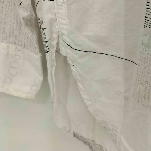 エンジニアードガーメンツ Engineered Garments 総柄 バンドカラー 総柄 長袖 シャツ メンズ import:XS