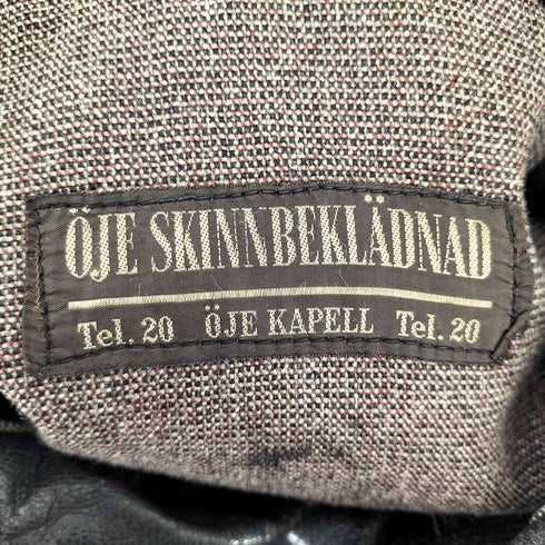 OJE SKINNBEKLADNAD 40~50s Swedish Leather Jacket メンズ
