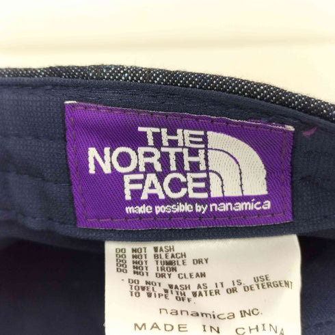 ノースフェイスパープルレーベル THE NORTH FACE PURPLE LABEL Denim Field Cap リジットデニム フィールド 6パネルキャップ メンズ F