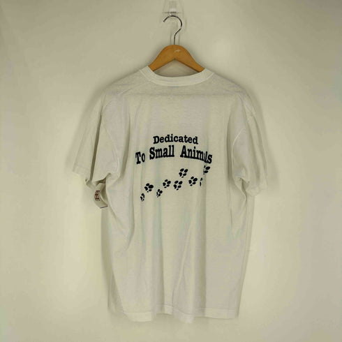 フルーツオブザルーム FRUIT OF THE LOOM 90s シングルステッチ 両面プリント アニマル クルーネック Tシャツ メンズ import:XL