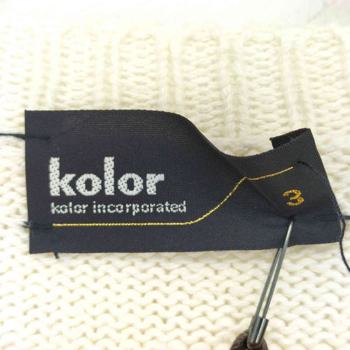 カラー kolor KNIT T-SHIRT ショートスリーブニット メンズ JPN:3