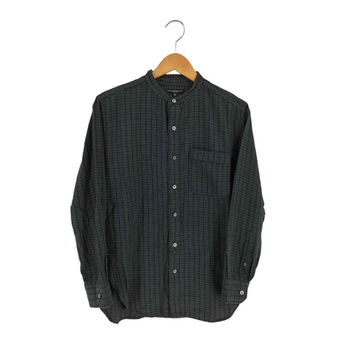 エンジニアードガーメンツ Engineered Garments バンドカラー チェック 長袖 シャツ メンズ import:XS