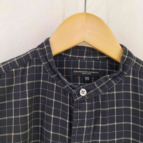 エンジニアードガーメンツ Engineered Garments バンドカラー チェック 長袖 シャツ メンズ import:XS