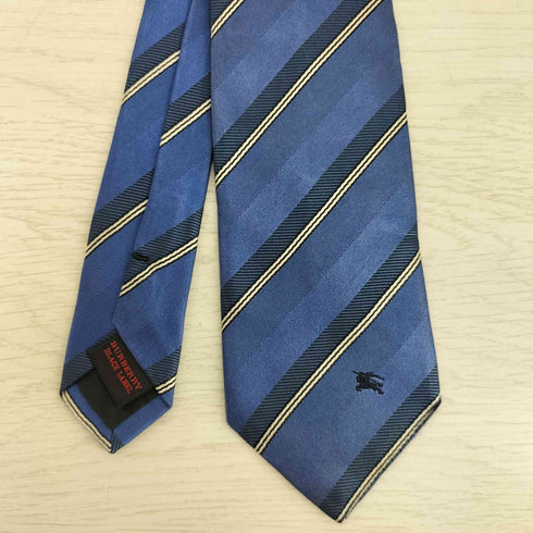 バーバリーブラックレーベル BURBERRY BLACK LABEL ストライプ シルク ネクタイ メンズ