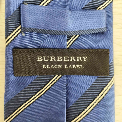 バーバリーブラックレーベル BURBERRY BLACK LABEL ストライプ シルク ネクタイ メンズ
