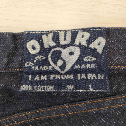 OKURA インディゴ デニム ストレートパンツ メンズ 30
