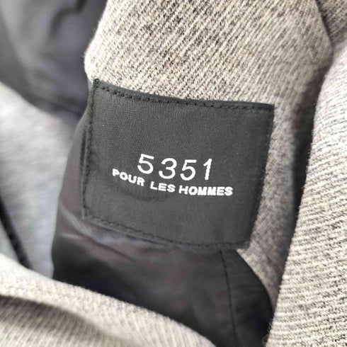 ゴーサンゴーイチプールオム 5351 POUR LES HOMMES TRハイパーストレッチWフェイスジャケット スーツセットアップ メンズ 48