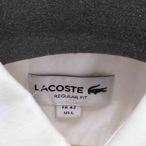 ラコステ LACOSTE Regular Fit Oxford Cotton Shirt メンズ FR:42