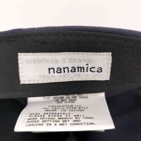 ナナミカ nanamica Chino Cap ワンポイントロゴ刺繍 6パネル キャップ メンズ F