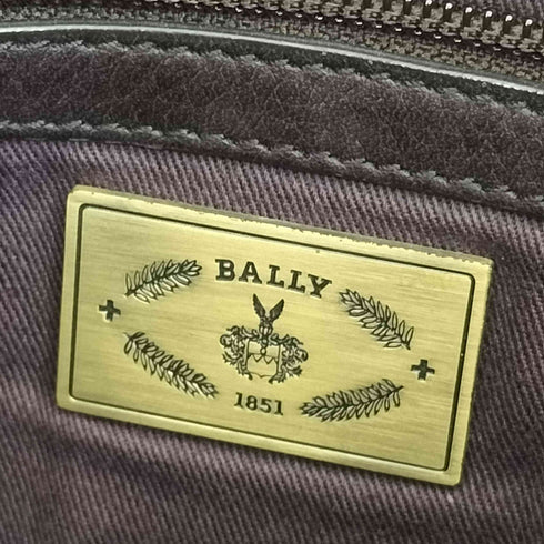 バリー BALLY ストライプショルダー レザーフラップバッグ レディース