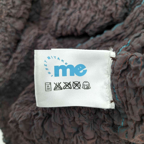 ミー イッセイミヤケ me ISSEY MIYAKE ドローストリング シワ加工 長袖シャツ レディース
