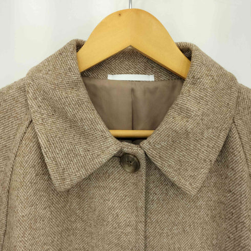 ユニクロ UNIQLO ツイードシングルカラーコート レディース import:L