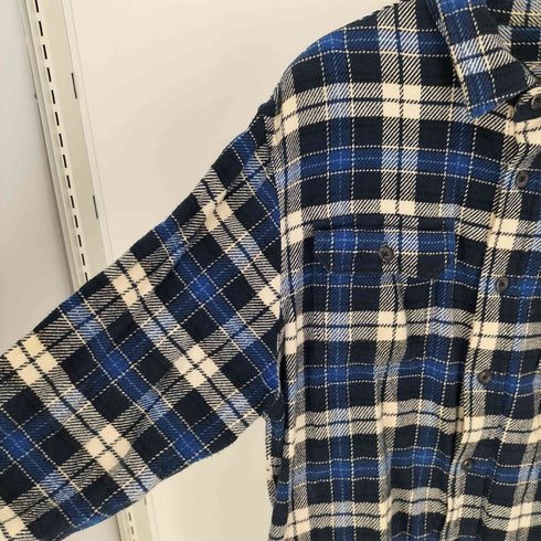オービス ORVIS 00S レギュラーカラー フラップポケット 4ポケット タータンチェック L/S ヘビー ネルシャツ メンズ import:L