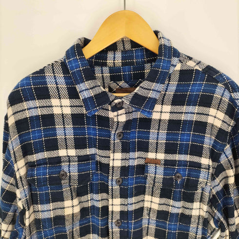 オービス ORVIS 00S レギュラーカラー フラップポケット 4ポケット タータンチェック L/S ヘビー ネルシャツ メンズ import:L