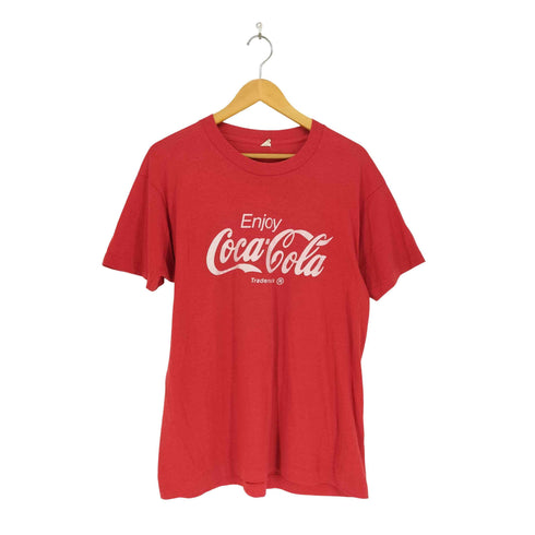 スクリーンスターズ SCREEN STARS 80-90s USA製 袖裾シングル 企業ロゴフロントプリント Tシャツ メンズ import:XL
