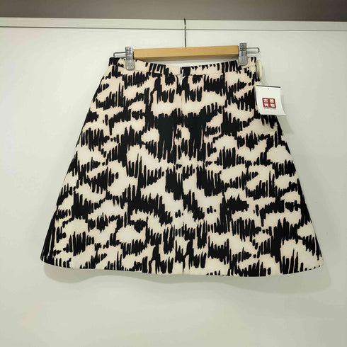 バレンシアガ BALENCIAGA イタリア製 総柄 台形 フレア スカート レディース 38