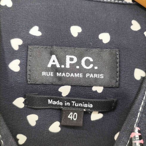 アーペーセー A.P.C. Sutton Printed Hearts Shirt レディース FR:40