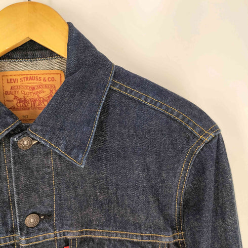 リーバイス Levis 90S 96年 日本製 557 3rd デニムトラッカージャケット BIGE 濃紺 メンズ US:36