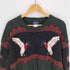 ウールリッチ WOOLRICH 80S 紺タグ ノルディック柄 鳥 カモ ウール ニット セーター メンズ import:L