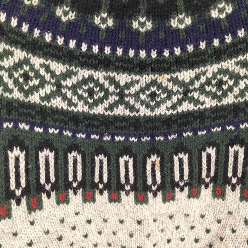 ウールリッチ WOOLRICH 80S 紺タグ ノルディック柄 ニット セーター メンズ import:L