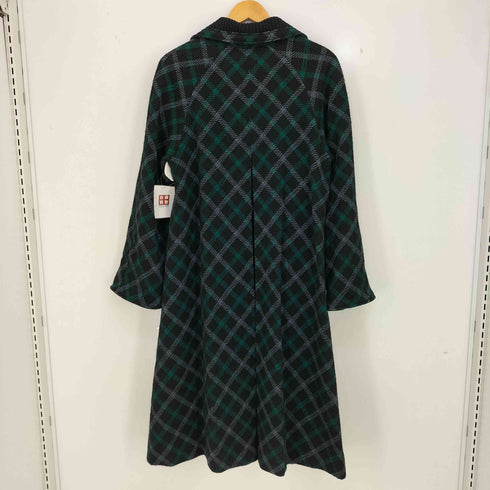 PARIS AOYAMA TOKYO バイヤスチェック ニットリブ チェスターコート レディース 9