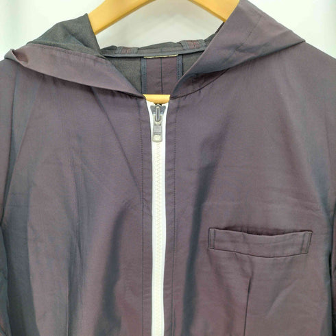 コムデギャルソンオム COMME des GARCONS HOMME 90s 田中オム 玉虫色 ジップアップ フーデッド サテンジャケット メンズ M