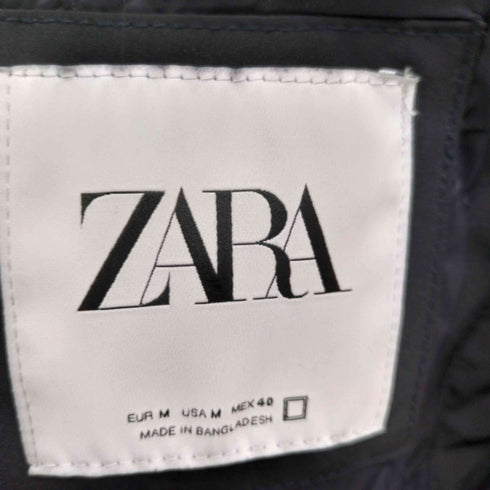 ザラ ZARA ジップアップ 切替 中綿ブルゾン メンズ import:M