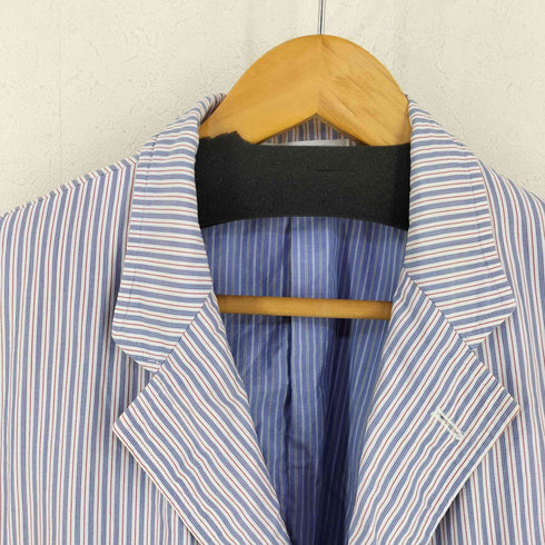 コムデギャルソンオム COMME des GARCONS HOMME 田中オム 製品洗い ストライプ コットン 3B テーラードジャケット メンズ JPN:M