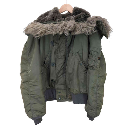 アルファインダストリーズ ALPHA INDUSTRIES 90s USA製 N2-B ミリタリー フライトジャケット 短丈 メンズ