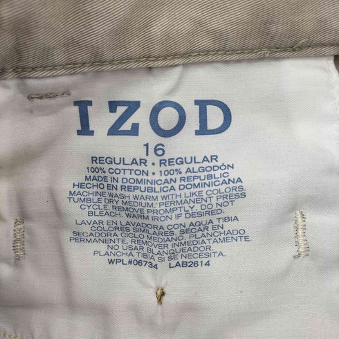 アイゾッド IZOD TALON ジップ 2タック チノスラックスパンツ メンズ 16