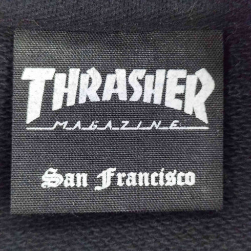スラッシャー THRASHER ロゴ刺繍 ハーフジップ スウェット メンズ JPN:XL